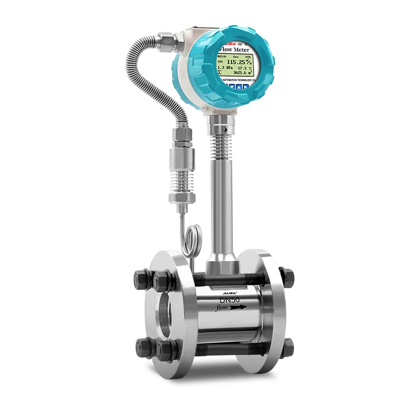 vortex flow meters with temperature pressure compensation for water pump flow meter