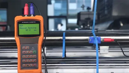 Handheld Ultrasonic Flowmeter Installation Operation Video